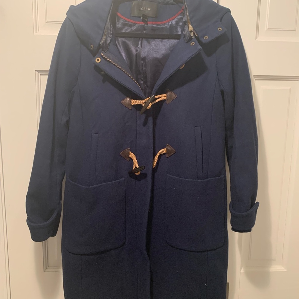 J Crew Wool Duffle Coat - PRISTINE condition - Size 4